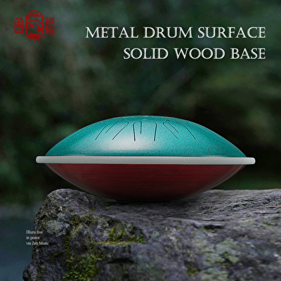 HLURU EQTB15-14 MALCHITE - EQ Series 15 Notalı 14" C Major 440Hz Malchite Elektronik Tongue Drum